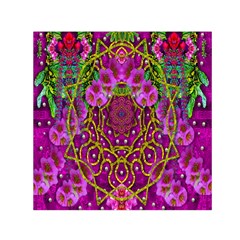 Star Of Freedom Ornate Rainfall In The Tropical Rainforest Small Satin Scarf (square) by pepitasart