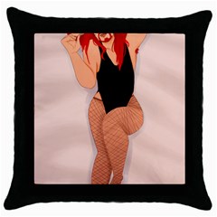 Thiccklesmakeup Throw Pillow Case (Black)