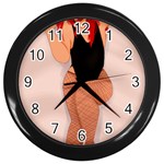 Thiccklesmakeup Wall Clock (Black) Front