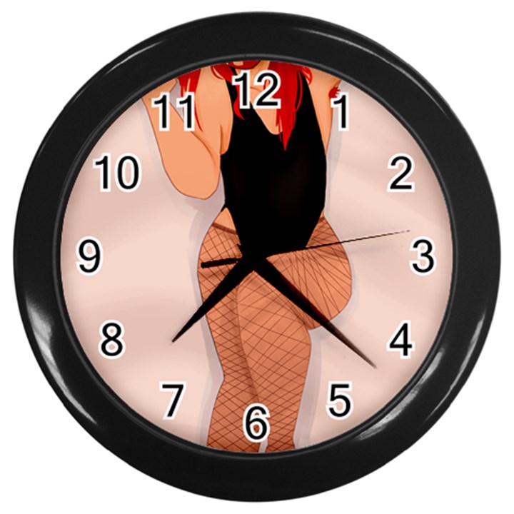 Thiccklesmakeup Wall Clock (Black)