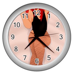 Thiccklesmakeup Wall Clock (Silver)