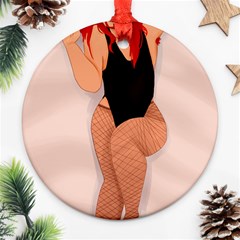 Thiccklesmakeup Round Ornament (two Sides) by yellowhawke