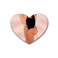 Thiccklesmakeup Rubber Coaster (Heart) 