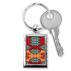 Misc Tribal Shapes                                               Key Chain (rectangle) by LalyLauraFLM