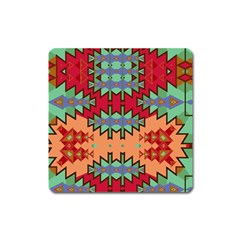 Misc Tribal Shapes                                               Magnet (square) by LalyLauraFLM