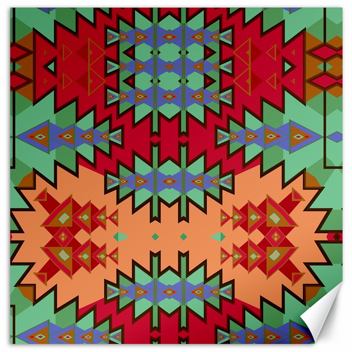 Misc tribal shapes                                               Canvas 20  x 20 