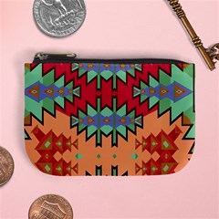 Misc Tribal Shapes                                         Mini Coin Purse by LalyLauraFLM