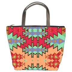 Misc Tribal Shapes                                          Bucket Bag by LalyLauraFLM