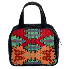 Misc Tribal Shapes                                               Classic Handbag (two Sides) by LalyLauraFLM