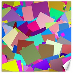 Colorful Squares                                                  Canvas 20  X 20  by LalyLauraFLM