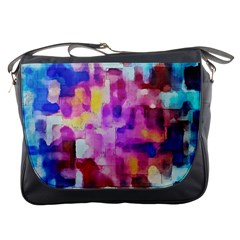 Blue Pink Watercolors                                                    Messenger Bag