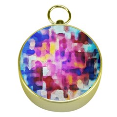 Blue Pink Watercolors                                                    Gold Compass