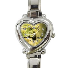 Awesome Creepy Skeleton With Skull Heart Italian Charm Watch by FantasyWorld7