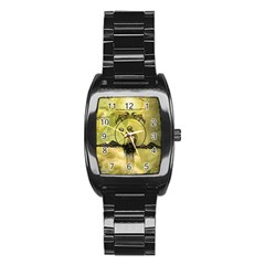 Awesome Creepy Skeleton With Skull Stainless Steel Barrel Watch by FantasyWorld7