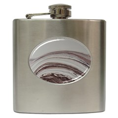 Brown Round Hip Flask (6 Oz) by WILLBIRDWELL