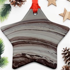 Brown Round Star Ornament (two Sides) by WILLBIRDWELL