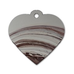 Brown Round Dog Tag Heart (two Sides) by WILLBIRDWELL