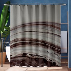 Brown Round Shower Curtain 60  X 72  (medium)  by WILLBIRDWELL