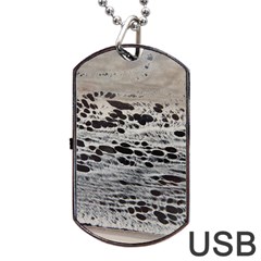 Snake Skin Dog Tag Usb Flash (two Sides) by WILLBIRDWELL