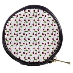 Musical Cherries Pattern Mini Makeup Bag by emilyzragz