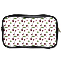 Musical Cherries Pattern Toiletries Bag (two Sides) by emilyzragz