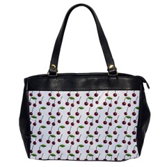 Musical Cherries Pattern Oversize Office Handbag by emilyzragz