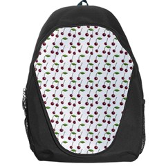 Musical Cherries Pattern Backpack Bag by emilyzragz