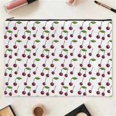 Musical Cherries Pattern Cosmetic Bag (xxxl) by emilyzragz