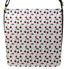 Musical Cherries Pattern Flap Closure Messenger Bag (s) by emilyzragz