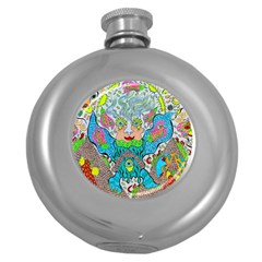 Angel Pyramid Blaster Round Hip Flask (5 Oz)