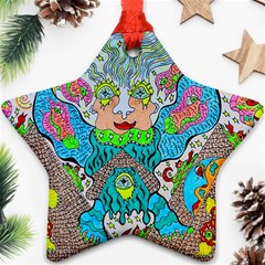 Angel Pyramid Blaster Star Ornament (two Sides) by chellerayartisans