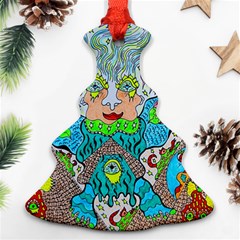 Angel Pyramid Blaster Christmas Tree Ornament (two Sides) by chellerayartisans