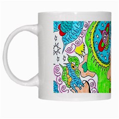 Supersonic Cosmic Galaxy Eyes White Mugs by chellerayartisans