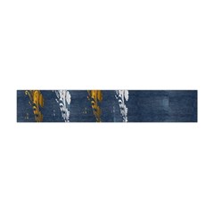 Gold And Silver Blue Jean Look By Flipstylez Designs Flano Scarf (mini) by flipstylezfashionsLLC