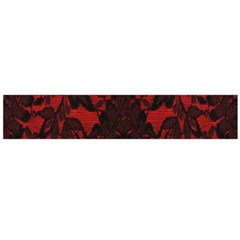 Red And Black Leather Red Lace By Flipstylez Designs Large Flano Scarf 