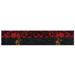 Red And Black Leather Red Lace By Flipstylez Designs Small Flano Scarf