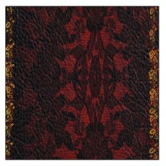 Black Lace Burgundy Design By Flipstylez Designs Large Satin Scarf (square) by flipstylezfashionsLLC