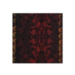 Black lace burgundy design by FlipStylez Designs Satin Bandana Scarf Front