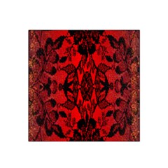 Bright Red Fashion Lace Design By Flipstylez Designs Satin Bandana Scarf by flipstylezfashionsLLC