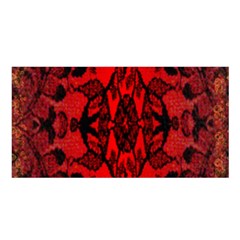 Bright Red Fashion Lace Design By Flipstylez Designs Satin Shawl by flipstylezfashionsLLC