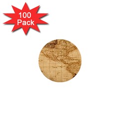 Map Discovery America Ship Train 1  Mini Buttons (100 pack) 