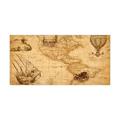 Map Discovery America Ship Train Yoga Headband