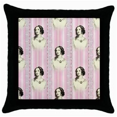 Victorian 1568436 1920 Throw Pillow Case (black) by vintage2030