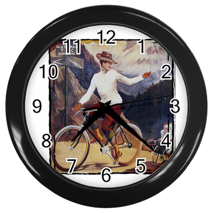 Bicycle 1763235 1280 Wall Clock (Black)