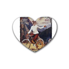 Bicycle 1763235 1280 Rubber Coaster (heart)  by vintage2030