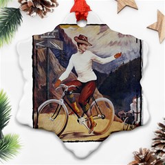 Bicycle 1763235 1280 Snowflake Ornament (two Sides)