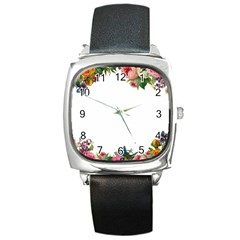 Flower 1770191 1920 Square Metal Watch by vintage2030