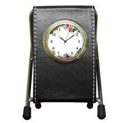 Flower 1770191 1920 Pen Holder Desk Clock by vintage2030