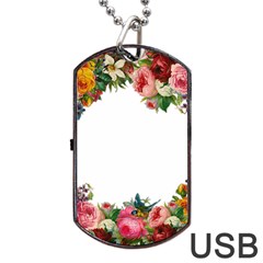 Flower 1770191 1920 Dog Tag Usb Flash (one Side) by vintage2030