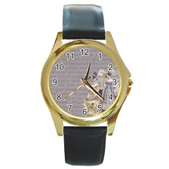 Background 1775352 1280 Round Gold Metal Watch by vintage2030